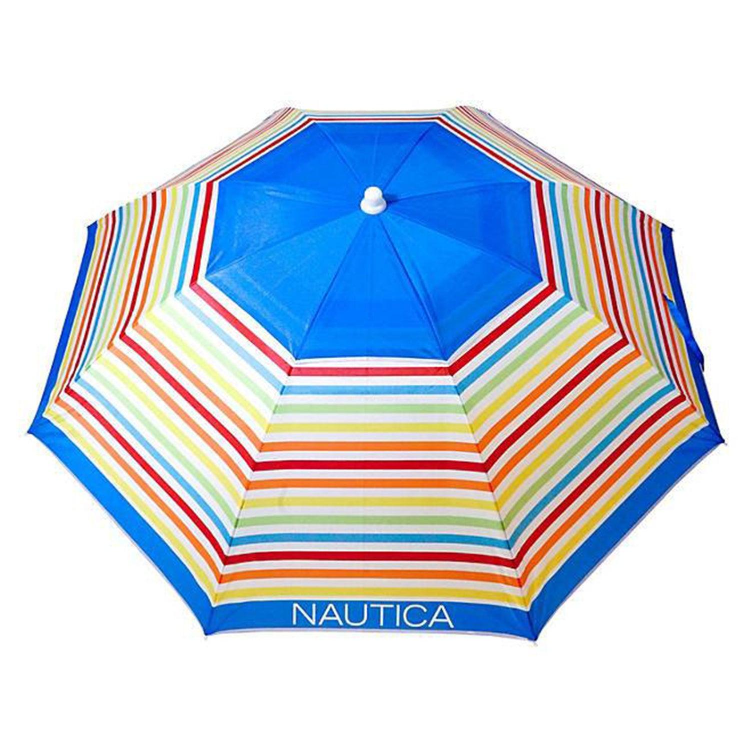 Nautica NTBU21RB Beach Umbrella, Rainbow