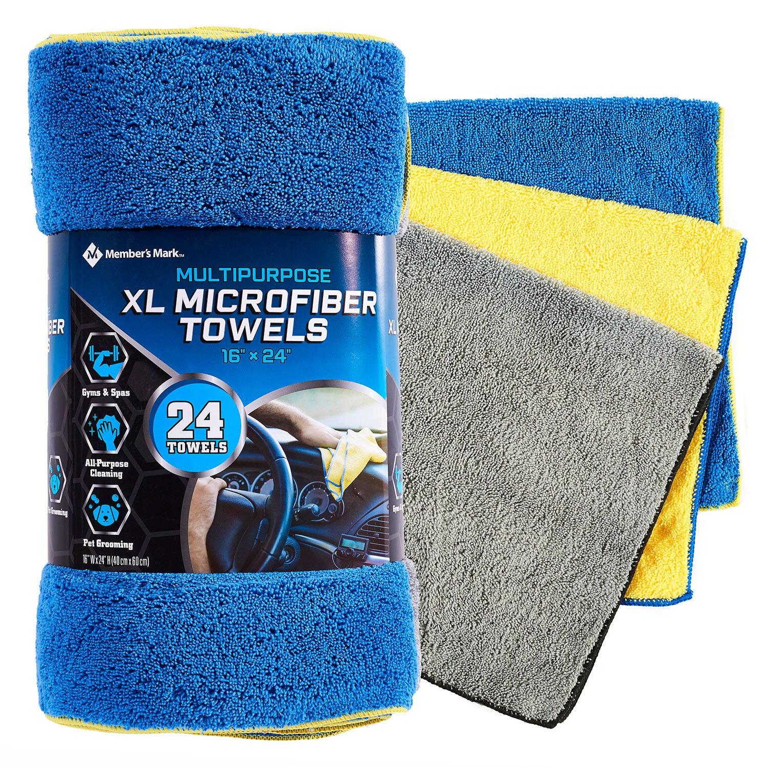 Member's Mark Microfiber Towels (24 pk., 3 Colors) - Grovano