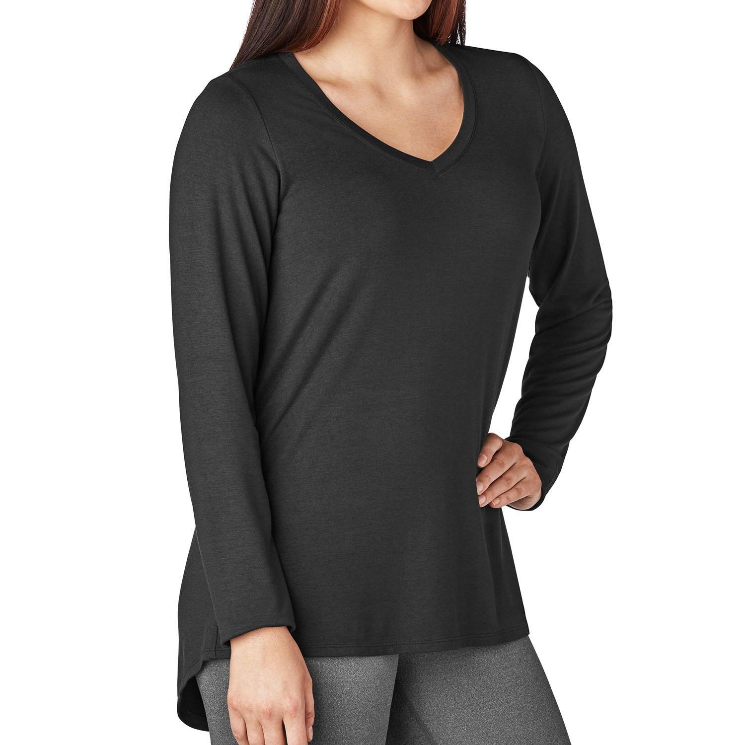 Member's Mark Women's Super Soft Long Sleeve V-Neck Essential Tee - Grovano