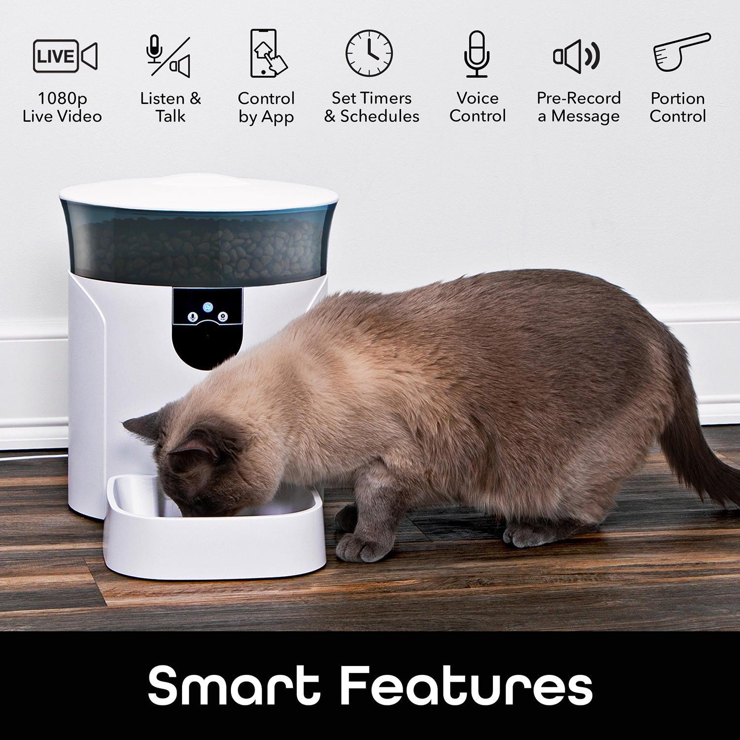Geeni PetConnect Automatic Feeder with Camera - 7L - Grovano