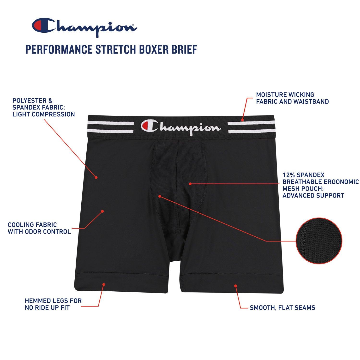 Champion 4 pack Performance Stretch Boxer Briefs - Grovano