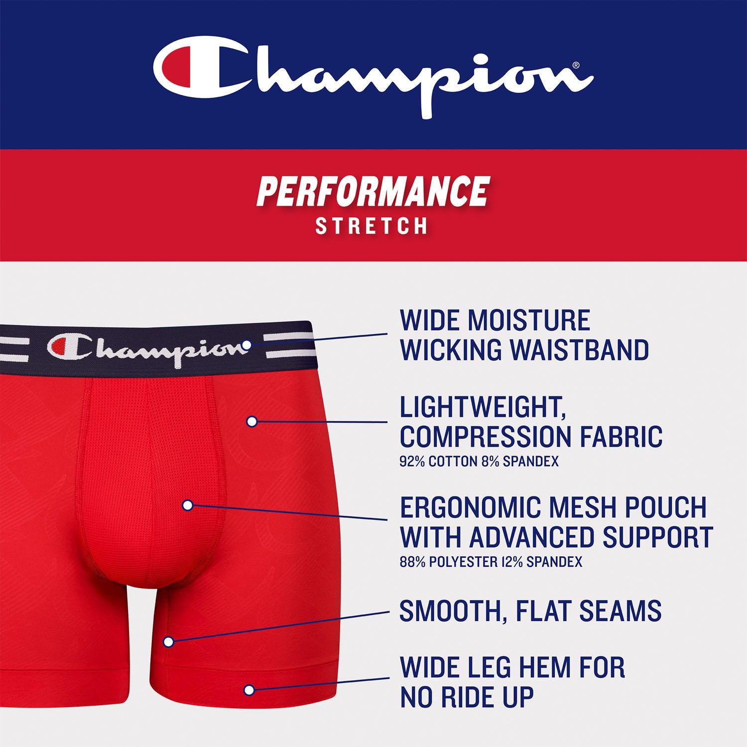 Champion 4 pack Performance Stretch Boxer Briefs - Grovano