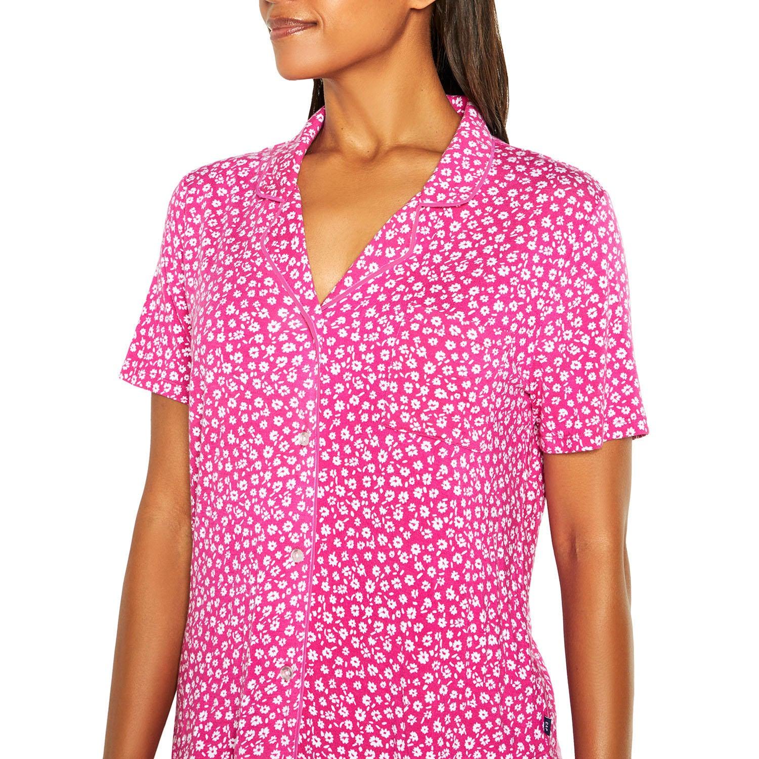 Gap Ladies' Short Sleeve Notch Collar PJ'S - Grovano