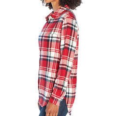 GAP Women's Soft Button Down Long Sleeve Boyfriend Flannel Shirt - Grovano