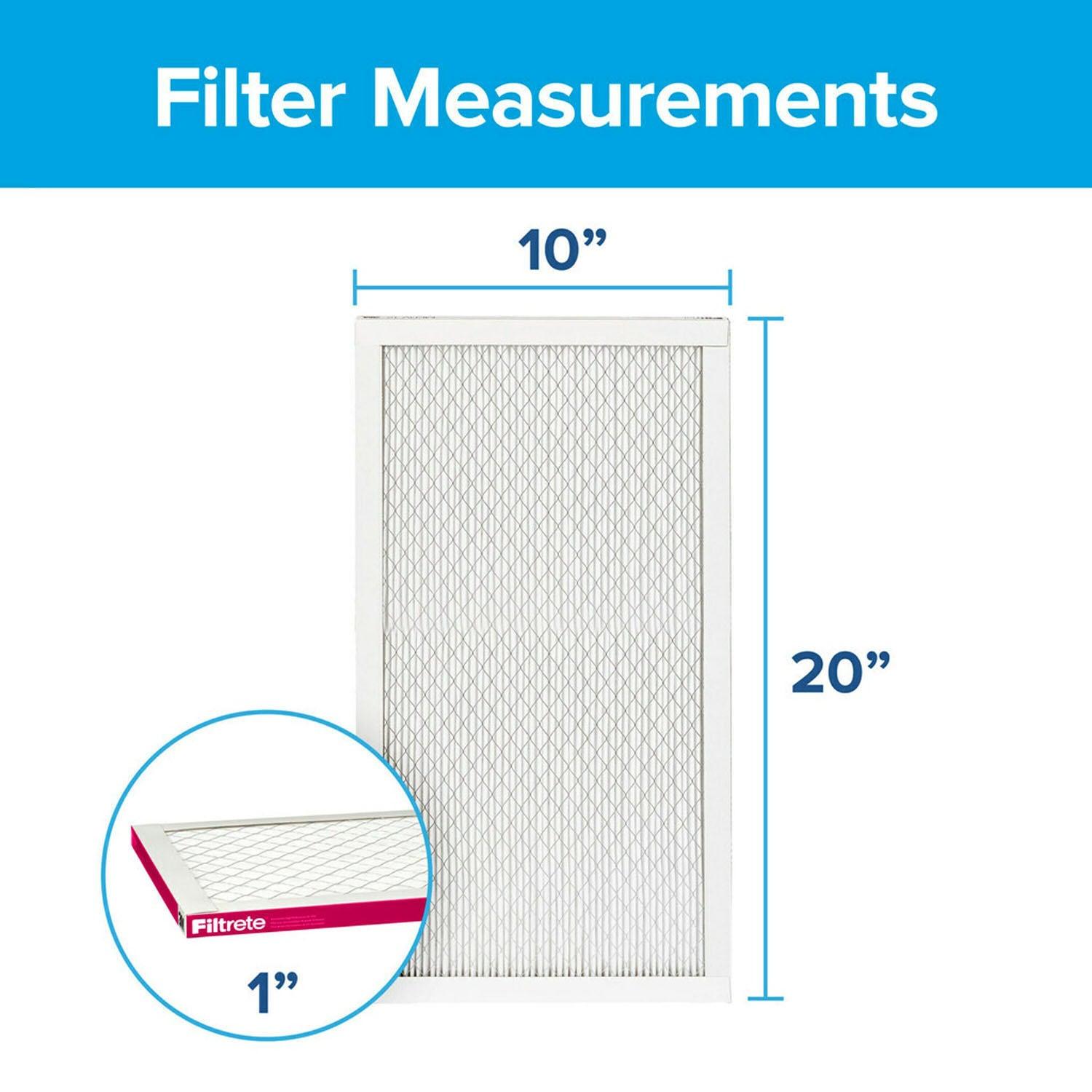 Bacteria and Virus Filter, 16x25x1 1600 MPR 4 pk. - Grovano