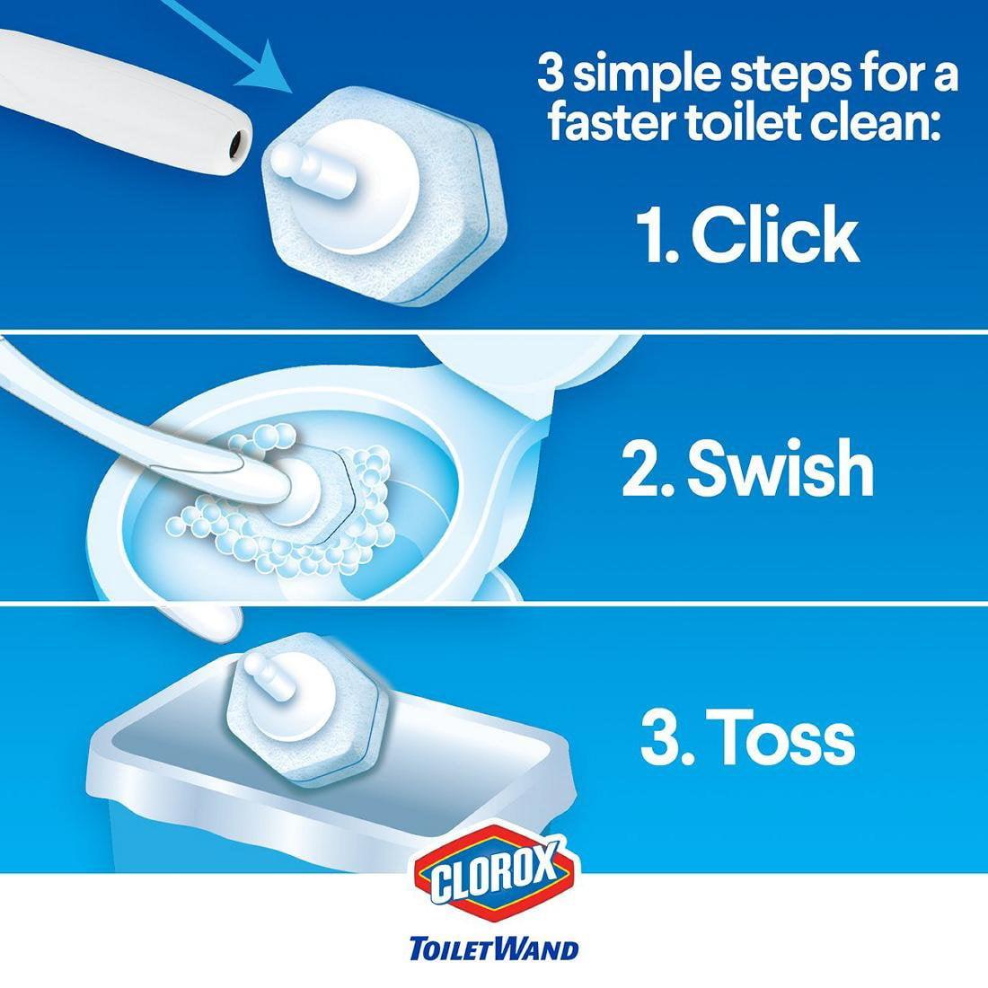 Clorox ToiletWand Refills + Wand - 36 ct. - Grovano