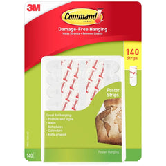 Command Poster Hanging Strips Pack, 140 Count - Grovano