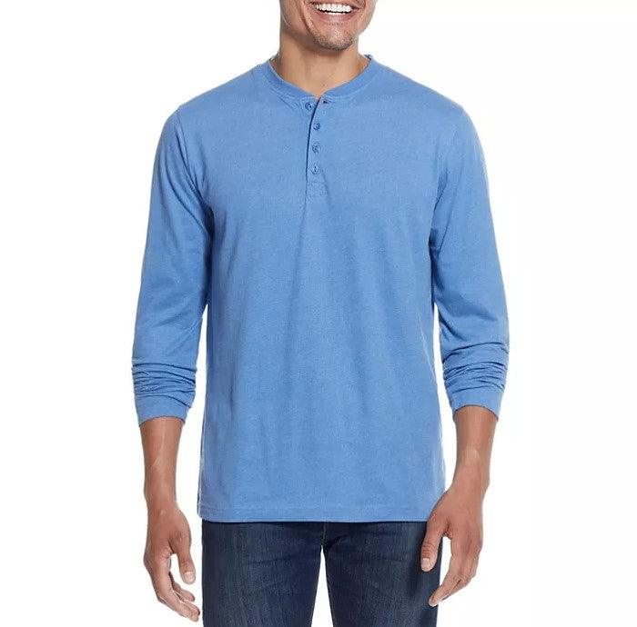 WP Weatherproof Long Sleeve Brushed Henley Shirt, 2-Pack - Grovano