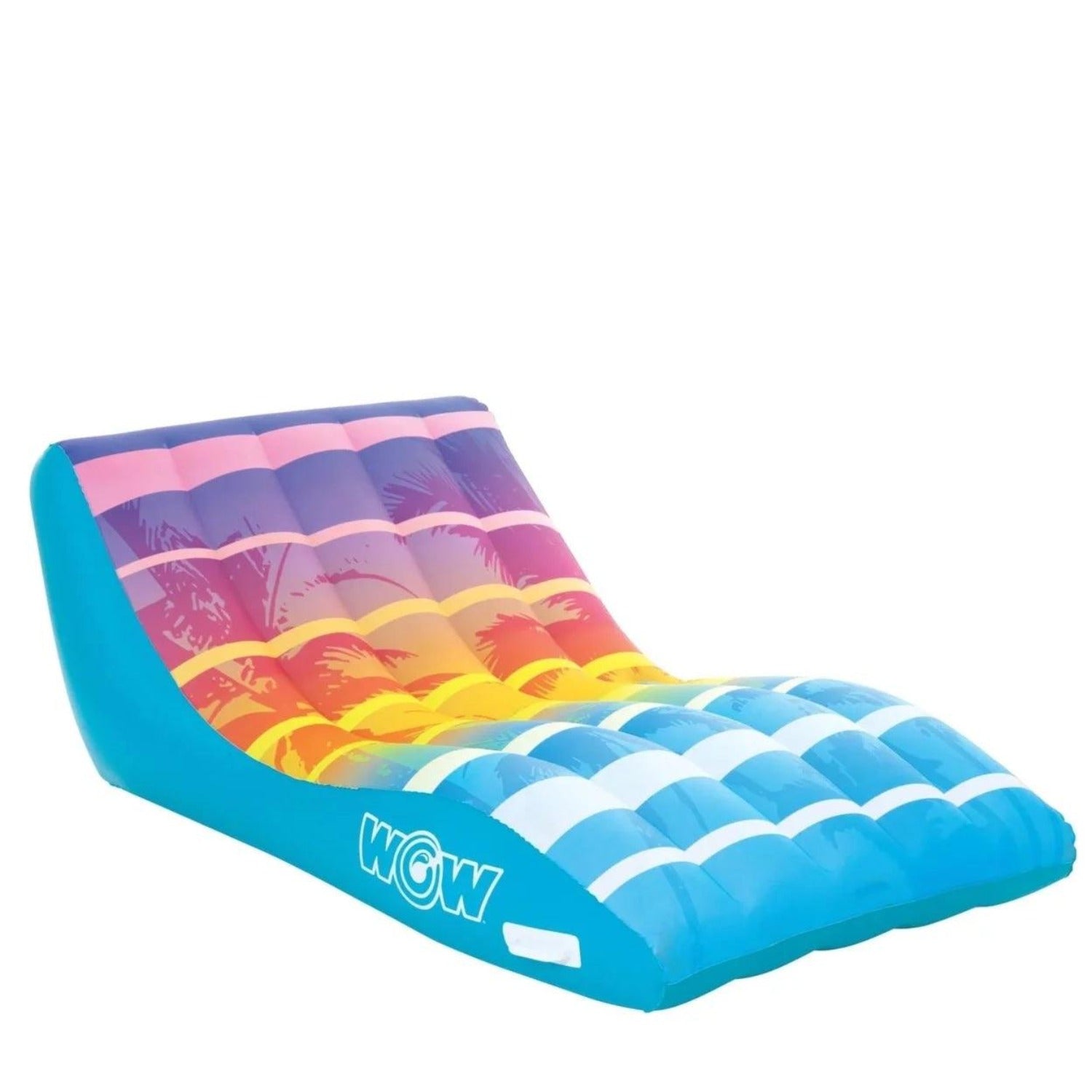 WOW Sports Sunset Chaise Lounge Inflatable Pool and Beach Chair - Grovano