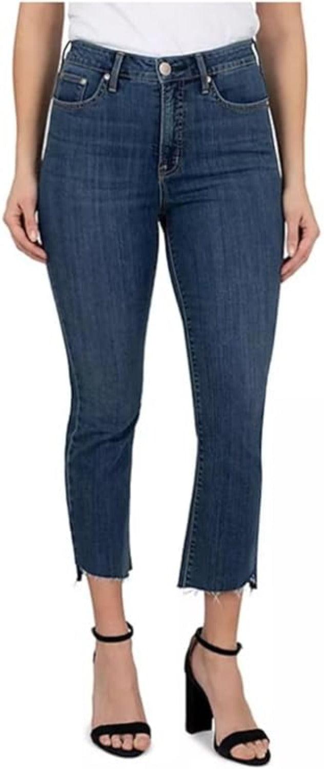 Seven7 Women's Misses High Rise Straight Jean - Grovano