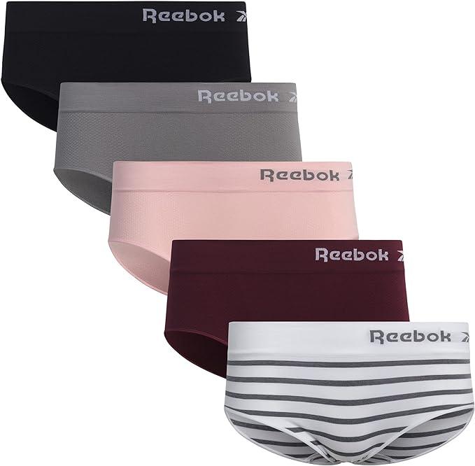 Reebok Women's Underwear – Seamless Hipster Briefs (5 Pack) - Grovano