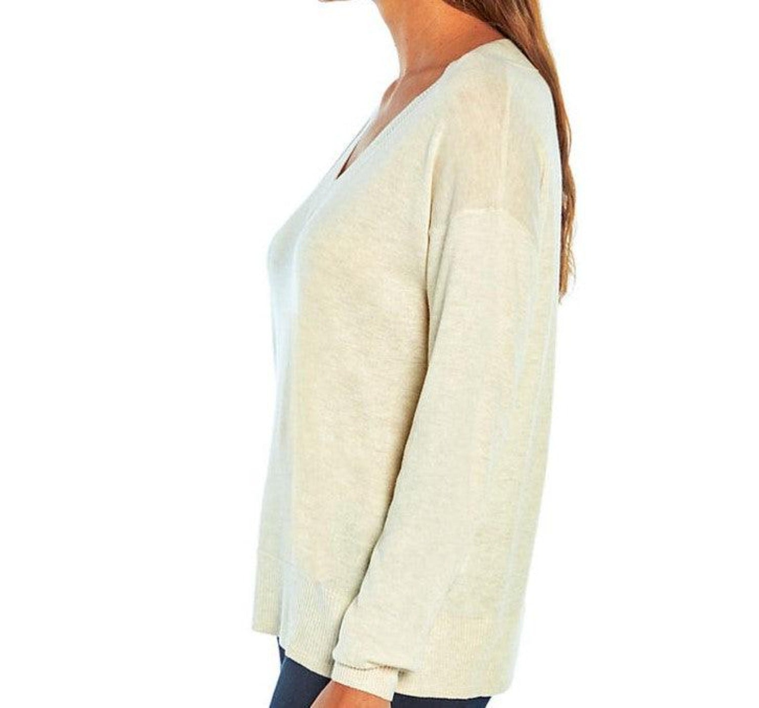 Gap Ladies Lightweight V-Neck Sweater - Grovano