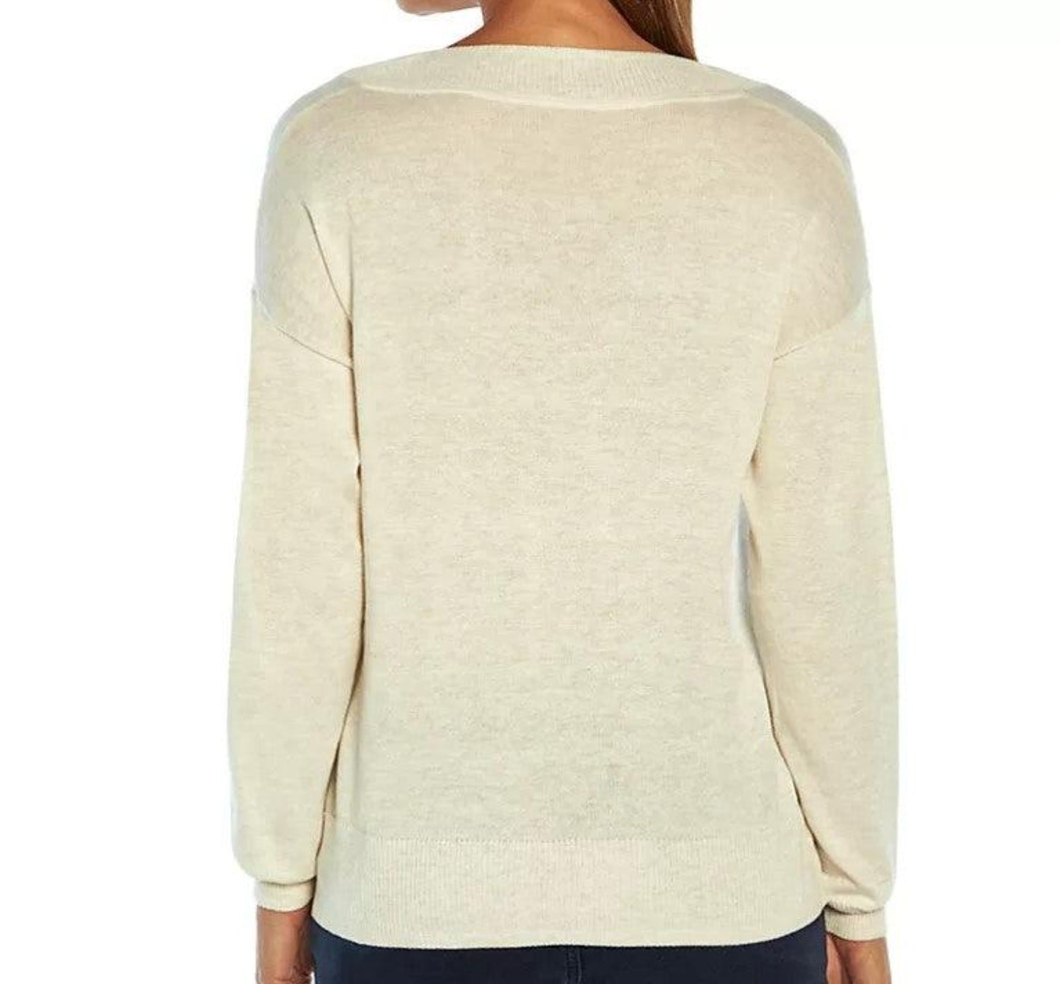 Gap Ladies Lightweight V-Neck Sweater - Grovano