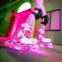Used-Kids’ Neon Inline & Quad Skates - Grovano
