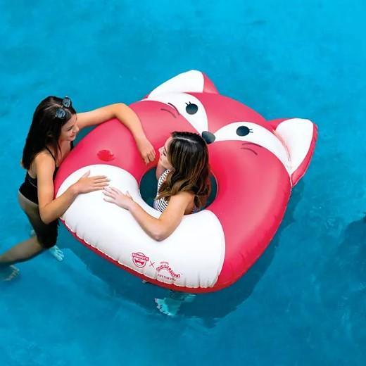 BigMouth x Squishmallows Inflatable Ring Pool Float With Built-In Cupholder (Various Styles) - Grovano