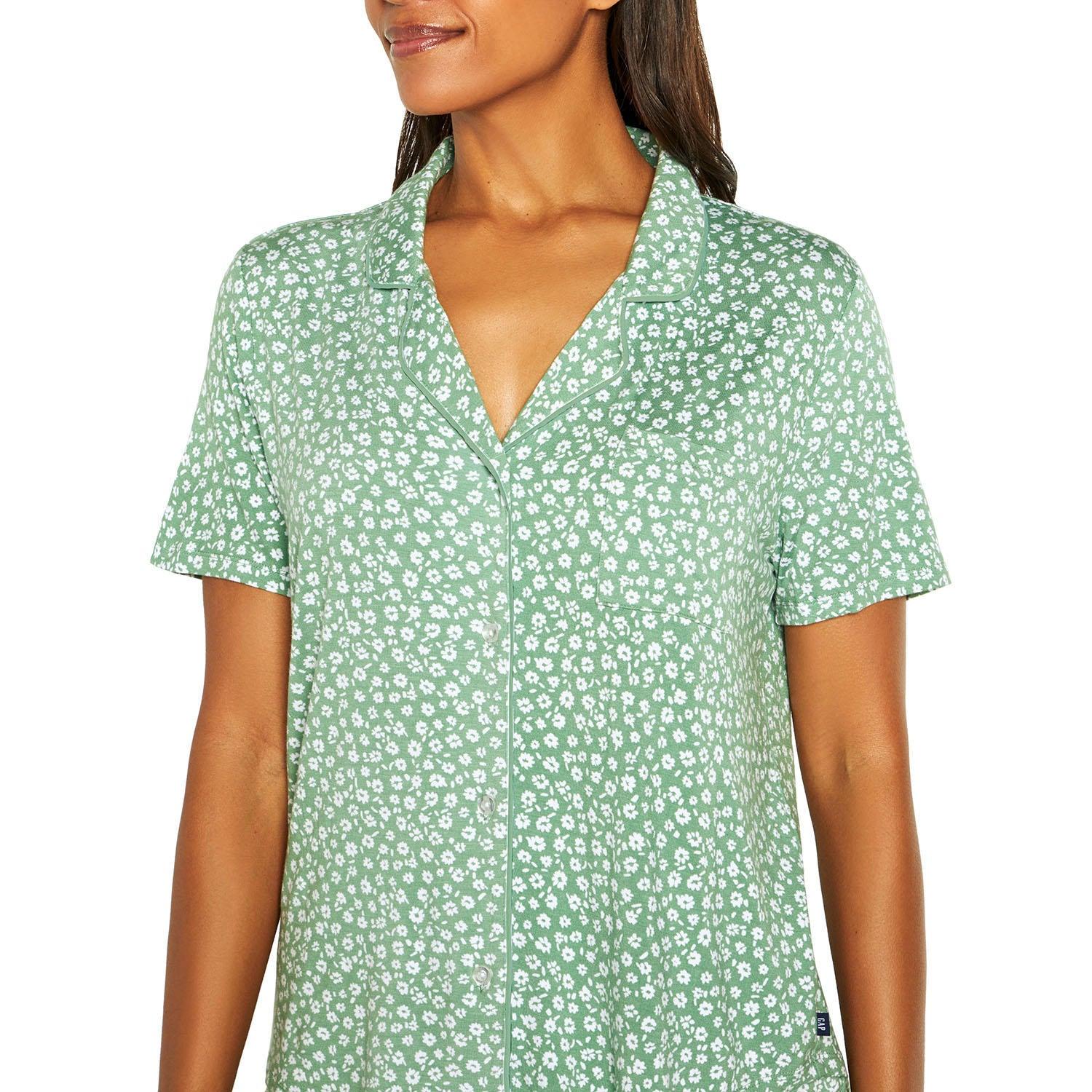 Gap Ladies' Short Sleeve Notch Collar PJ'S - Grovano