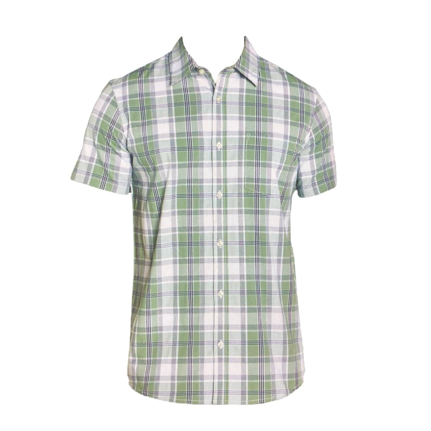 GAP Men's Short Sleeve Button Down Collared Poplin Shirt - Grovano