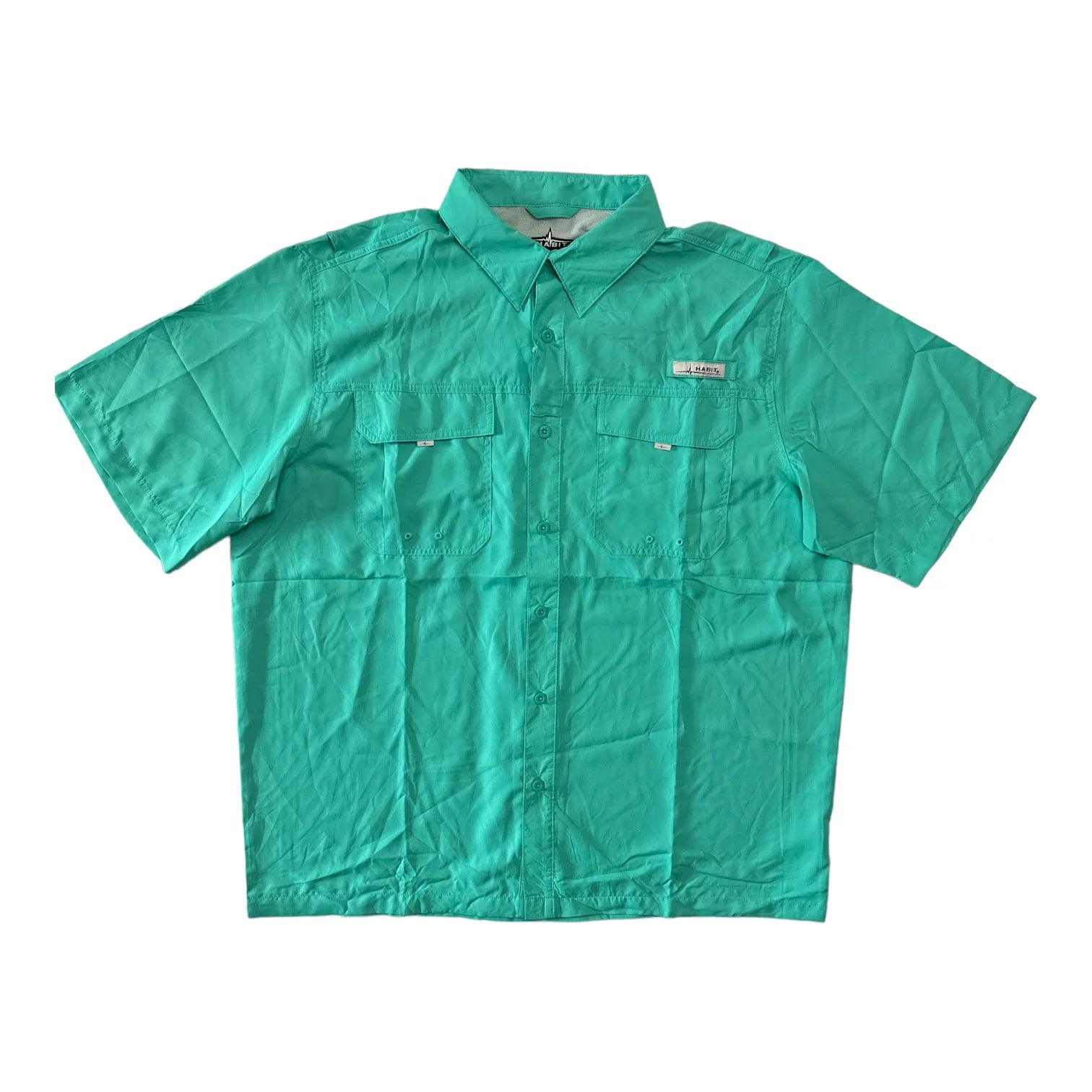 Habit Men's Short Sleeve Vented Fishing Shirt - Grovano