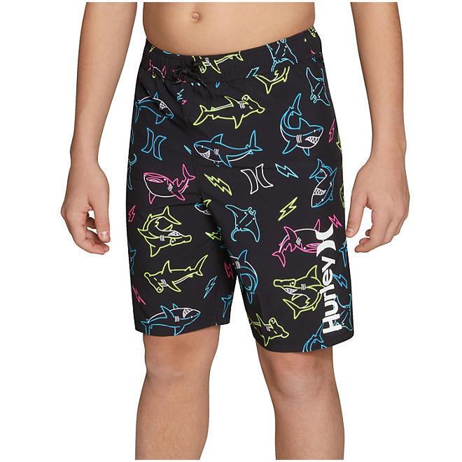 Hurley Boys' Swim Trunk, Black, 10/12 - Grovano