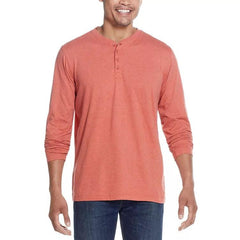 WP Weatherproof Long Sleeve Brushed Henley Shirt, 2-Pack - Grovano