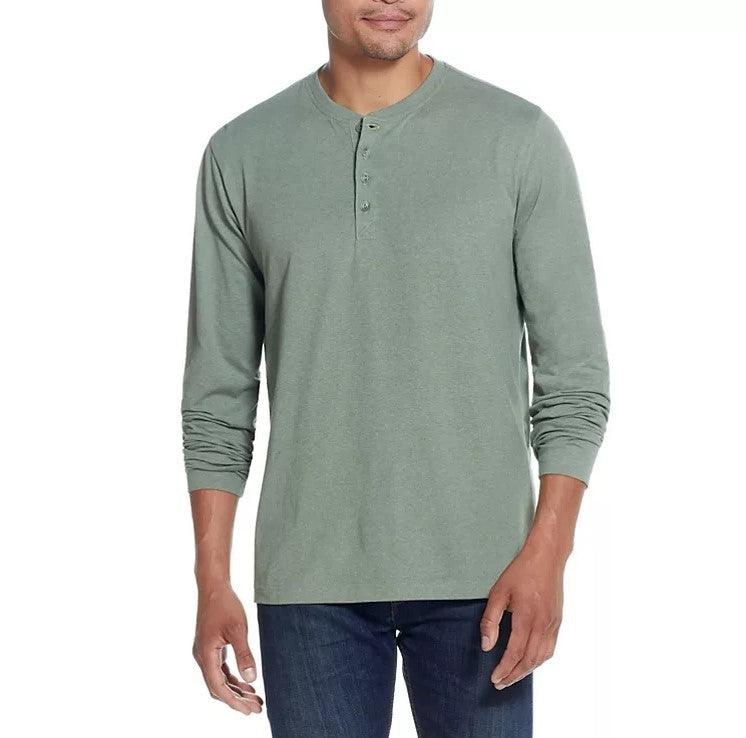 WP Weatherproof Long Sleeve Brushed Henley Shirt, 2-Pack - Grovano