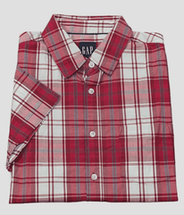 GAP Men's Short Sleeve Button Down Collared Poplin Shirt - Grovano