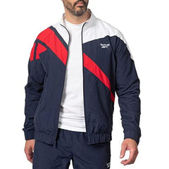 Reebok Men's Track Jacket | Reebok Classics Vector Tracktop | Nylon Track Jacket For Men - Grovano