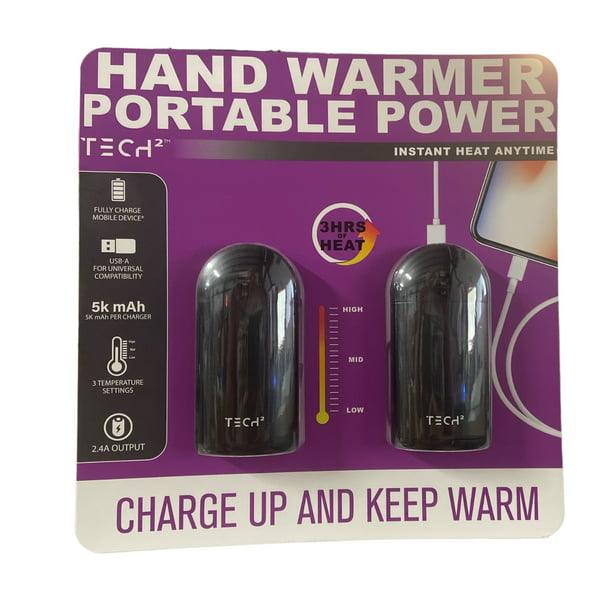 Tech Squared Power Bank with Hand Warmer (2 Pack) - Grovano
